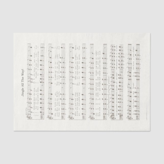 Papier Mousseline Faded Jingle Tout le chemin Découpage Artisanat pa (Recto)