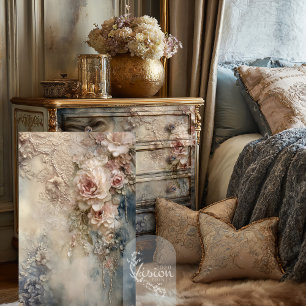 Papier Mousseline Faded Whispers Romantic Rose Shabby Chic