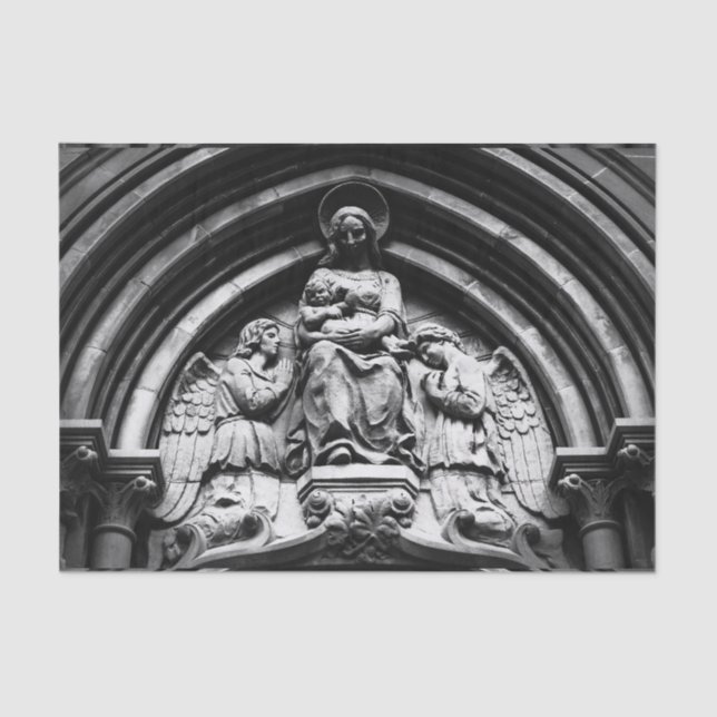 Papier Mousseline Falln qu'elle attend sur la haute (Recto)