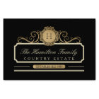 Famille Elégante Nom de famille Or Noir Blanc