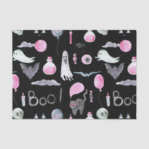 Fantôme mignon, chauve-souris et chat