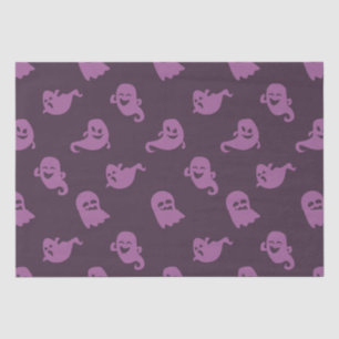 Papier Mousseline Fantômes violets clairs Halloween violet foncé