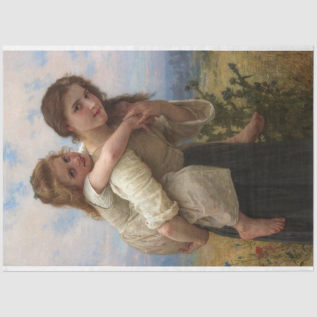 Papier Mousseline Fardeau agréable par William Adolphe Bouguereau (Recto)