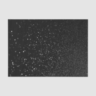 Papier Mousseline Faux Black Bokeh Parties scintillant Photo