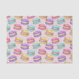 Papier Mousseline Faux colorés Parties scintillant Macaron Cookies M