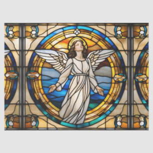 Papier Mousseline Faux Verre tendu Angel céleste pour Découpage Cr