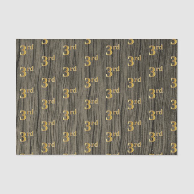 Papier Mousseline Faux Wood, Faux Gold 3e (troisième) événement (Recto)