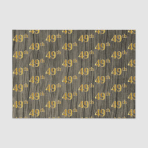 Papier Mousseline Faux Wood, Faux Gold 49e (Quarante-Neuvième)