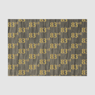 Papier Mousseline Faux Wood, Faux Gold 83e (Quatre-vingt-troisième)