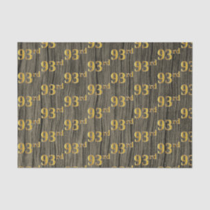 Papier Mousseline Faux Wood, Faux Gold 93e (Quatre-vingt-treizième)
