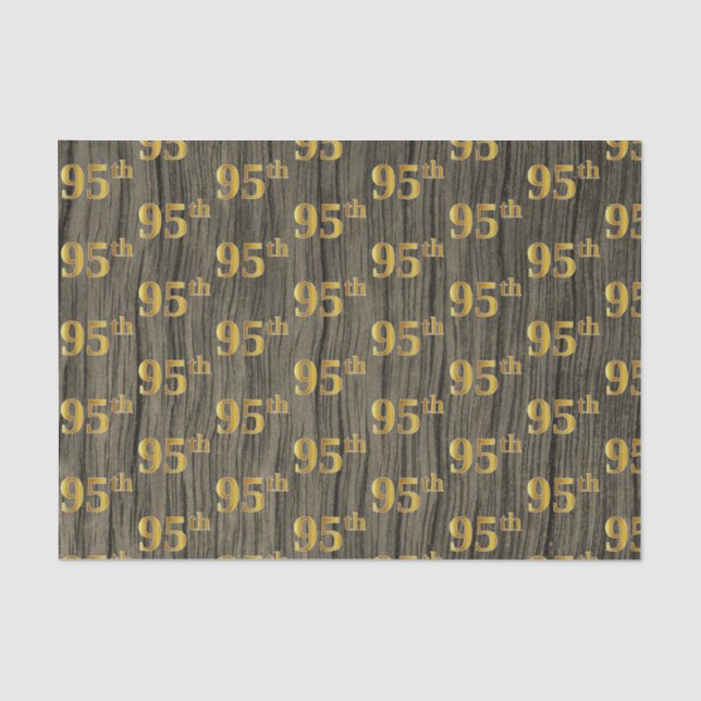 Papier Mousseline Faux Wood, Faux Gold 95e (Quatre-vingt-quinze) (Recto)