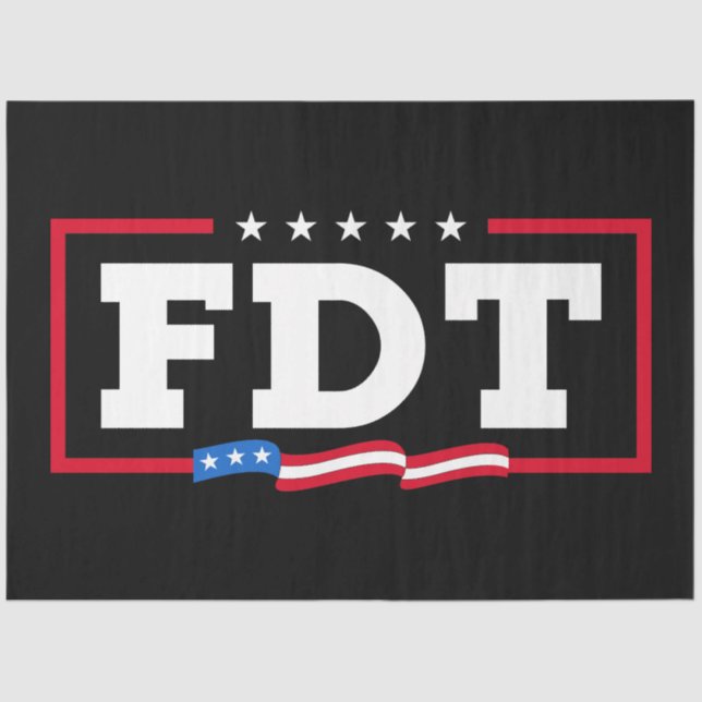 Papier Mousseline FDT Amusant anti-Trump No-Trump (Recto)