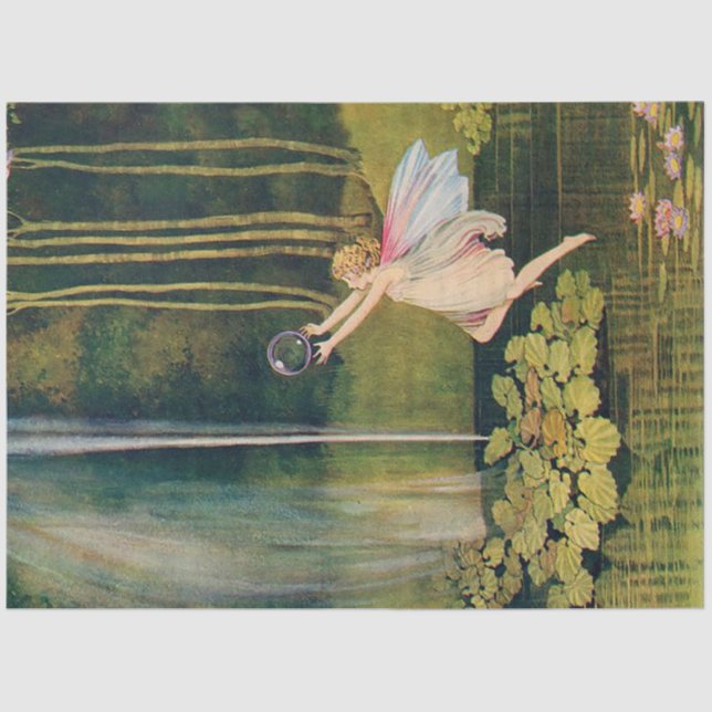 Papier Mousseline Fée avec la bulle arc-en-ciel (Recto)