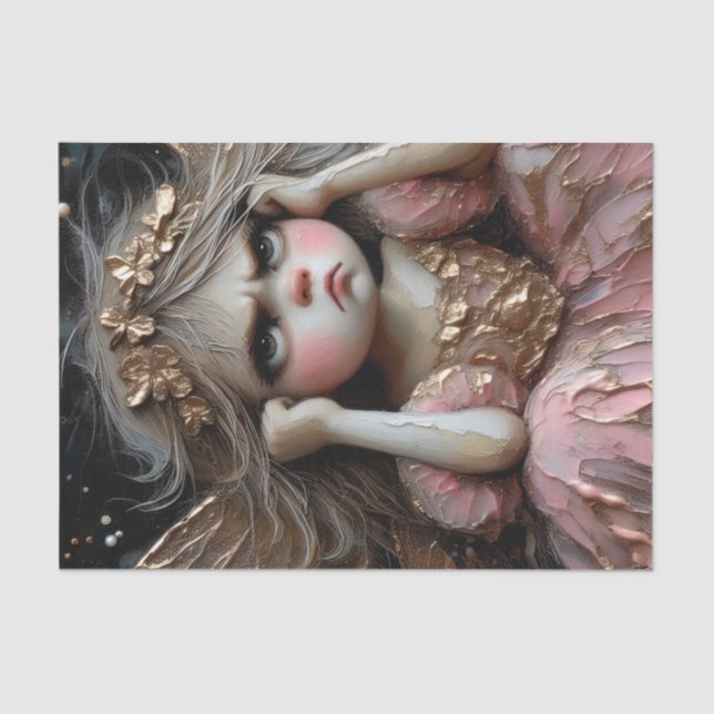 Papier Mousseline Fée Avec Un Décopage D'Attitude (Recto)