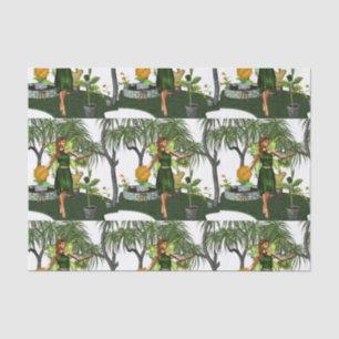 Papier Mousseline Fée de jardin