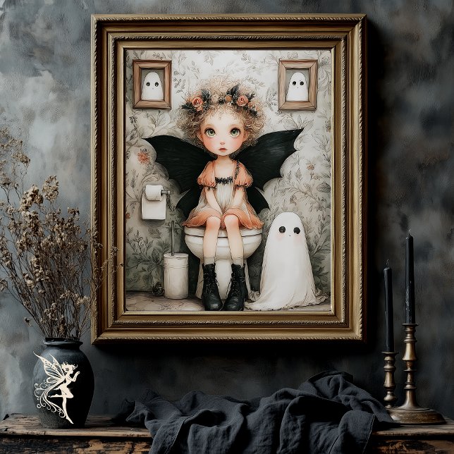 Papier Mousseline Fée d'Halloween blanc mignonne sur la page Découpa (Créateur téléchargé)