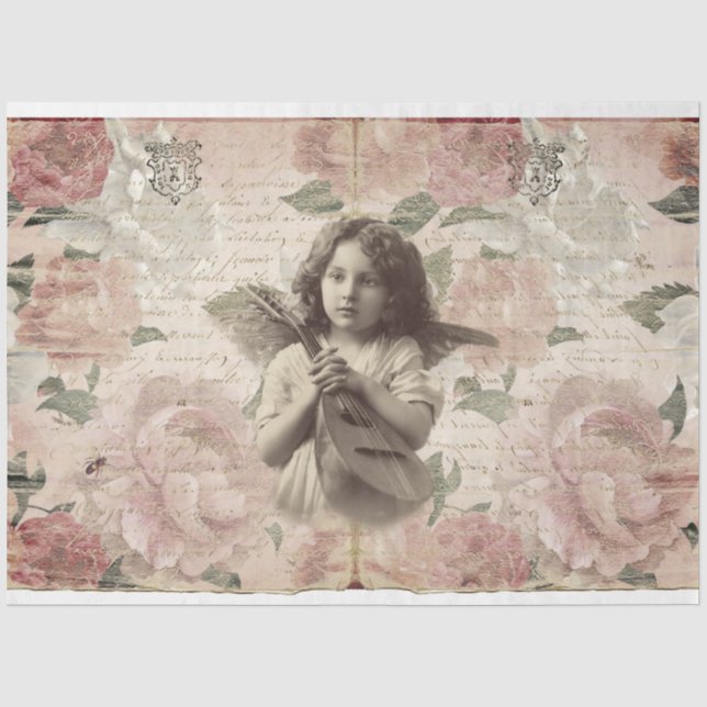 Papier Mousseline Fée ou enfant ange (Recto)