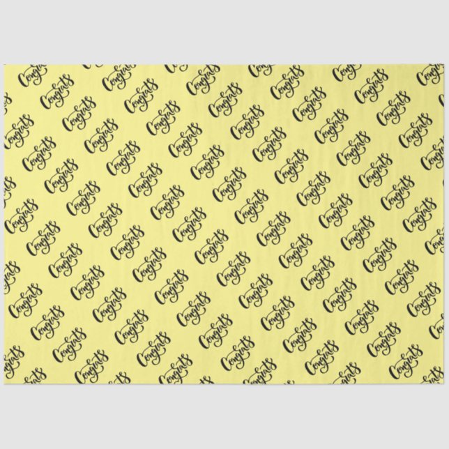 Papier Mousseline Félicitations Papier Tissu (Recto)