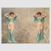 Femme avec l'écriture latine