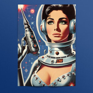 Papier Mousseline Femme de l'espace vintage
