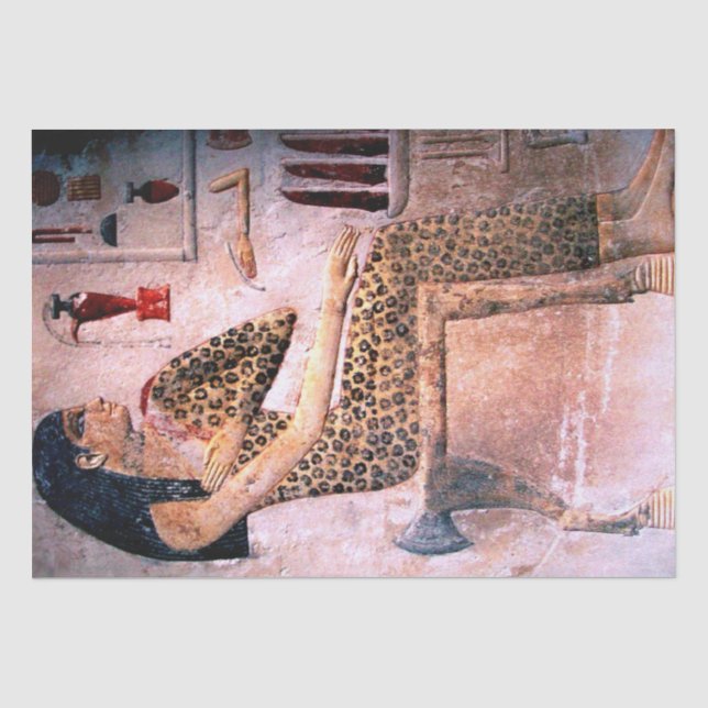 PAPIER MOUSSELINE FEMME ÉLÉGANTE, MODE ET BEAUTÉ DE L'ÉGYPTE ANTIQUE (Recto)