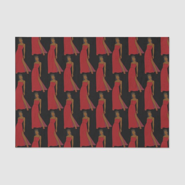 Papier Mousseline Femme noire Sagittarius (Recto)