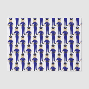 Papier Mousseline Femme policière