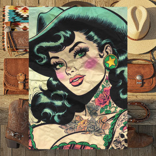 Papier Mousseline Femme tatouée