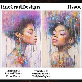 Papier Mousseline Femmes Cheveux Afro Afro-Américains EX8 Découpage