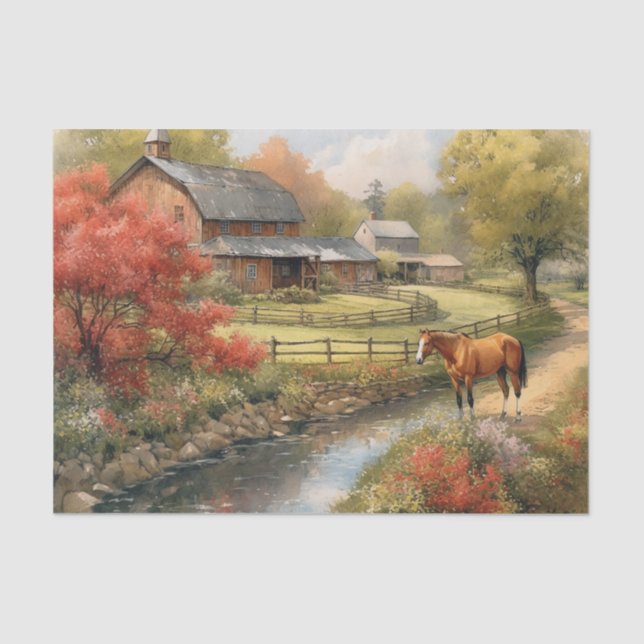 Papier Mousseline Ferme d'été 2 (Recto)