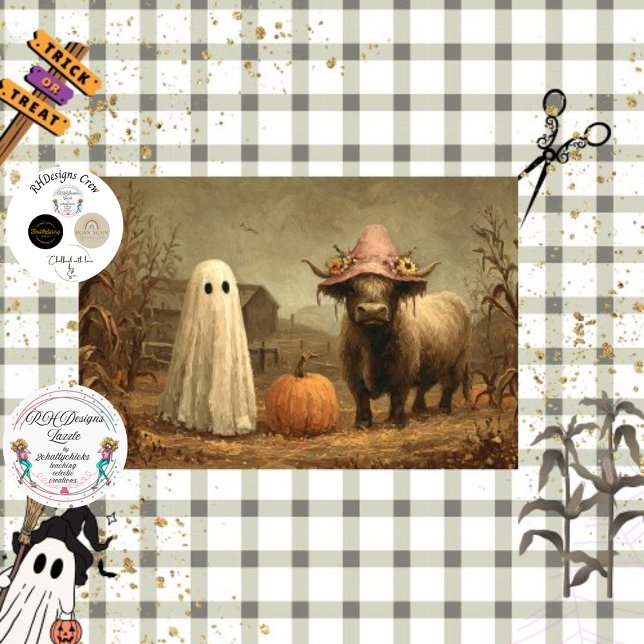 Papier Mousseline Ferme d'Halloween Ghost Highland (Créateur téléchargé)