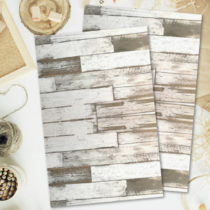 Papier Mousseline ferme rustique grange beige gris blanc bois