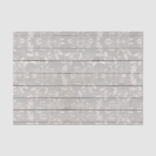 Papier Mousseline Ferme rustique Shabby Chic Bois Blanc Décoratif