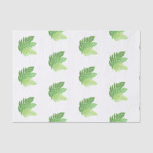 Papier Mousseline Fermes forestières vertes de forêt de bois fougère