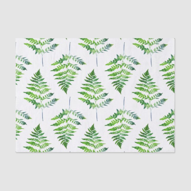 Papier Mousseline Fern Motif Feuille (Recto)