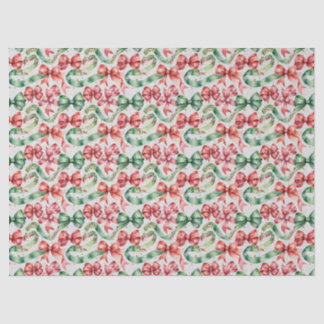 Papier Mousseline Festive Christmas Ribbon in Watercolor