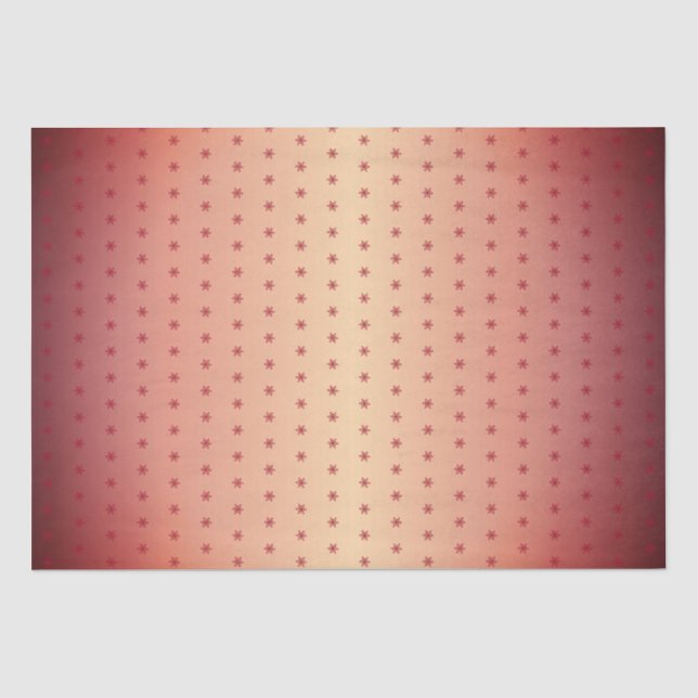 Papier Mousseline Festive Rouge métallique Flambeau de neige Motif N (Recto)