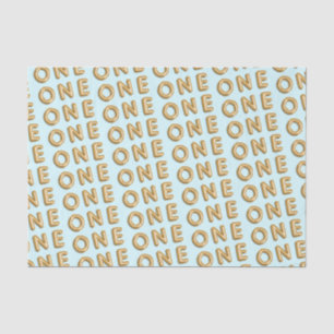 Papier Mousseline Fête d'anniversaire 1 an 1ère Ballon doré Célébrat