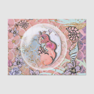 Papier Mousseline Fête d'anniversaire Baby Shower Glam Mermaid Girls