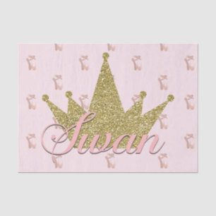 Papier Mousseline Fête d'anniversaire de princesse Gold Glitter
