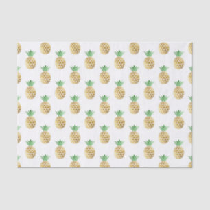Papier Mousseline Fête d'anniversaire tropicale d'été d'ananas