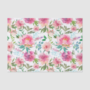 Papier Mousseline Fête de l'mariée de l'aquarelle tropicale de la to