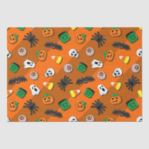 Papier Mousseline Fête des Candies Éffrayantes d'Halloween