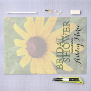 Papier Mousseline Fête des mariées florale   Solo Rudbeckia
