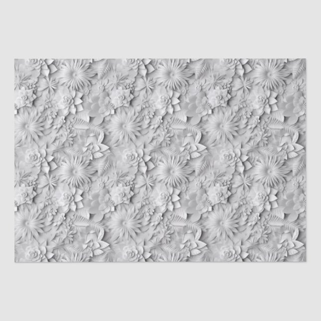 Papier Mousseline Fête des Mères Mariage "3D" Saint Valentin (Recto)