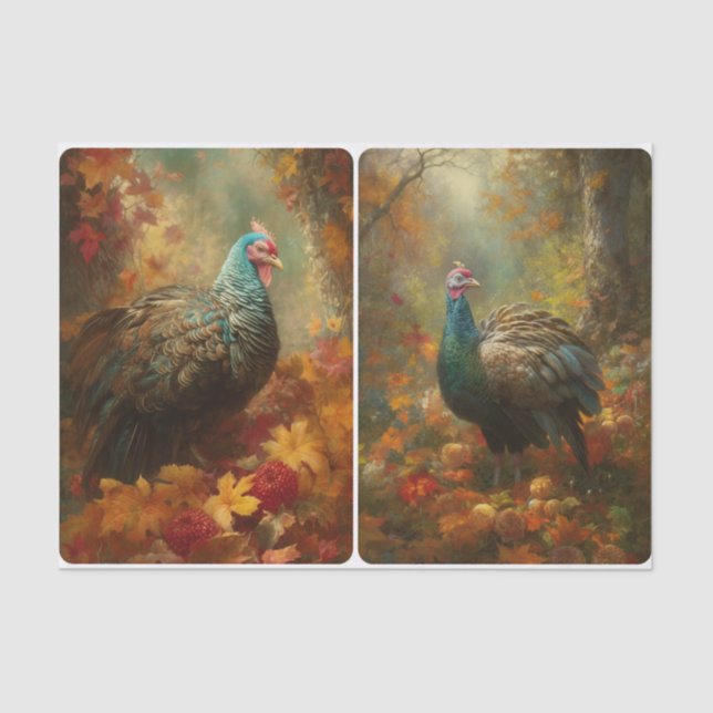 Papier Mousseline Fête des plumes (Recto)