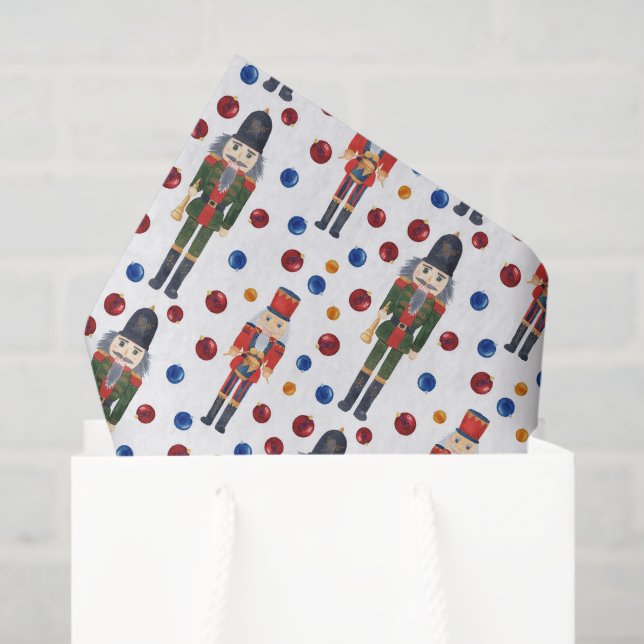 Papier Mousseline fête Noël Noisette de Noël carrelé (Sac cadeau)