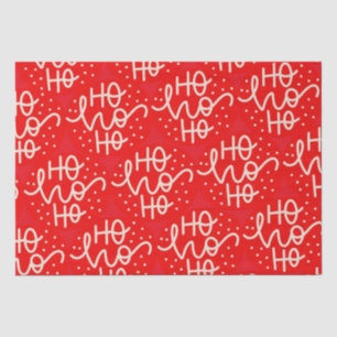 Papier Mousseline Fête rouge Ho Ho Ho Noël Vacances Enveloppement Pa
