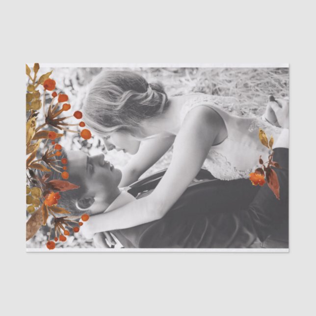 Papier Mousseline Feuille brun orange superposition Ajoutez votre pr (Recto)