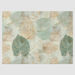 Papier Mousseline Feuille inspirée de la nature rustique - Art botan
